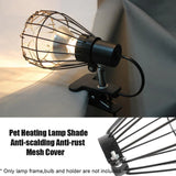 Anti-Scald Heat Lamp Guard — Protective Mesh Cover for Reptile Heating Bulbs