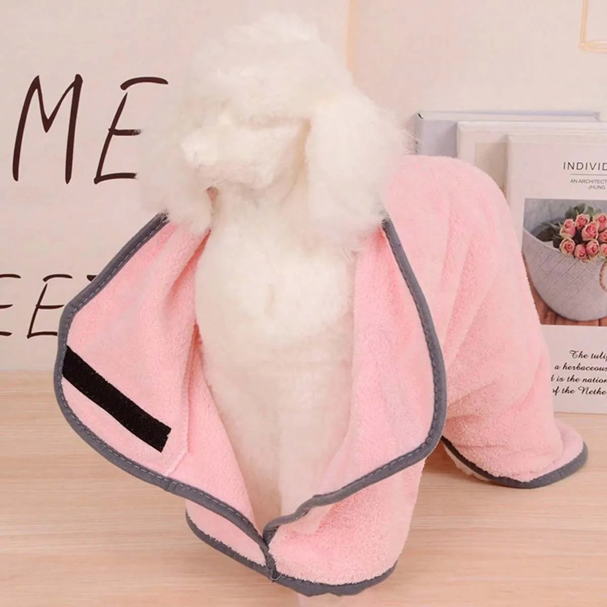 Adjustable Quick-Dry Pet Bathrobe — Machine-Washable Comfort for Cats & Dogs