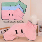 Adjustable Quick-Dry Pet Bathrobe — Machine-Washable Comfort for Cats & Dogs
