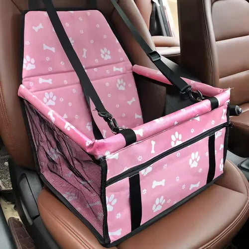 Dog Car Seat Cover Foldable Hammock Pet Harness Cat Bag Basket Stable and Foldable Travel Pet Dog and Cat Safety Car Seat