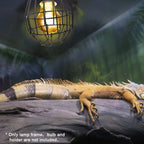 Anti-Scald Heat Lamp Guard — Protective Mesh Cover for Reptile Heating Bulbs