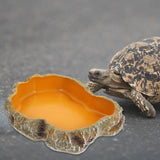 Resin Rock Terrarium Water & Food Bowl — Natural-Look Reptile Feeder