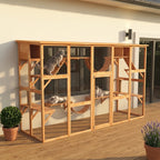 Outdoor Window Catio with Shelves, Bridges & Ramps