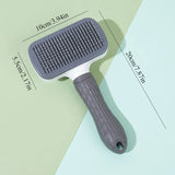 One-Button Pet Deshedding Brush — Tangle-Free, Ergonomic Grip for Dogs & Cats