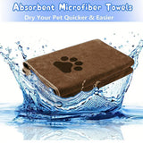 Embroidered Microfiber Dog Towel — Quick-Dry, Soft & Thick Bathing Cloth