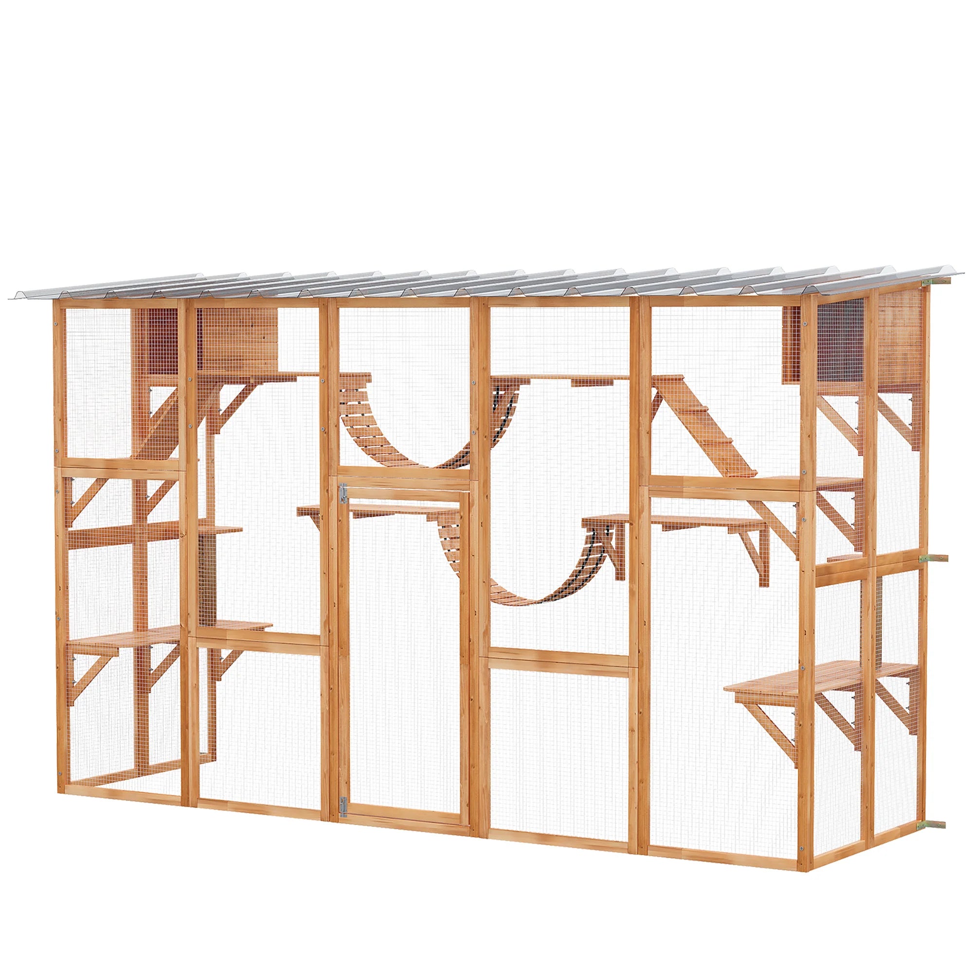 Outdoor Window Catio with Shelves, Bridges & Ramps