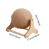 Sisal Scratch Ball Toy — Claw-Grinding Stand with Bell for Rabbits
