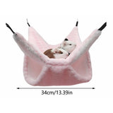 Double-Layer Hanging Hammock — Cozy Hideaway for Hamsters & Sugar Gliders