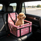 Dog Car Seat Cover Foldable Hammock Pet Harness Cat Bag Basket Stable and Foldable Travel Pet Dog and Cat Safety Car Seat