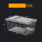 Acrylic & Plastic Reptile Breeding Box — Ventilated Habitat for Spiders & Small Pets