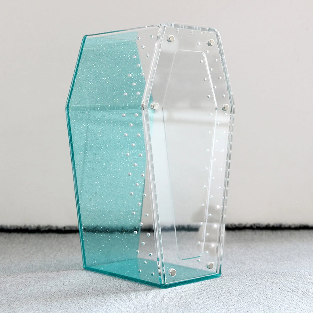 Acrylic & Plastic Reptile Breeding Box — Ventilated Habitat for Spiders & Small Pets