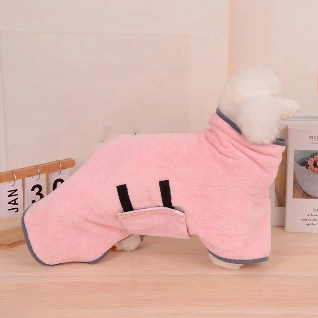 Adjustable Quick-Dry Pet Bathrobe — Machine-Washable Comfort for Cats & Dogs