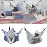Double-Layer Hanging Hammock — Cozy Hideaway for Hamsters & Sugar Gliders