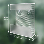 Wall-Mounted Acrylic Reptile Feeder — Suction Cup Feeding Box