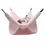 Double-Layer Hanging Hammock — Cozy Hideaway for Hamsters & Sugar Gliders
