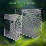 Wall-Mounted Acrylic Reptile Feeder — Suction Cup Feeding Box