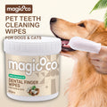 Disposable Dental Finger Wipes for Dogs & Cats — Gentle Teeth Cleaning, 60-Pack