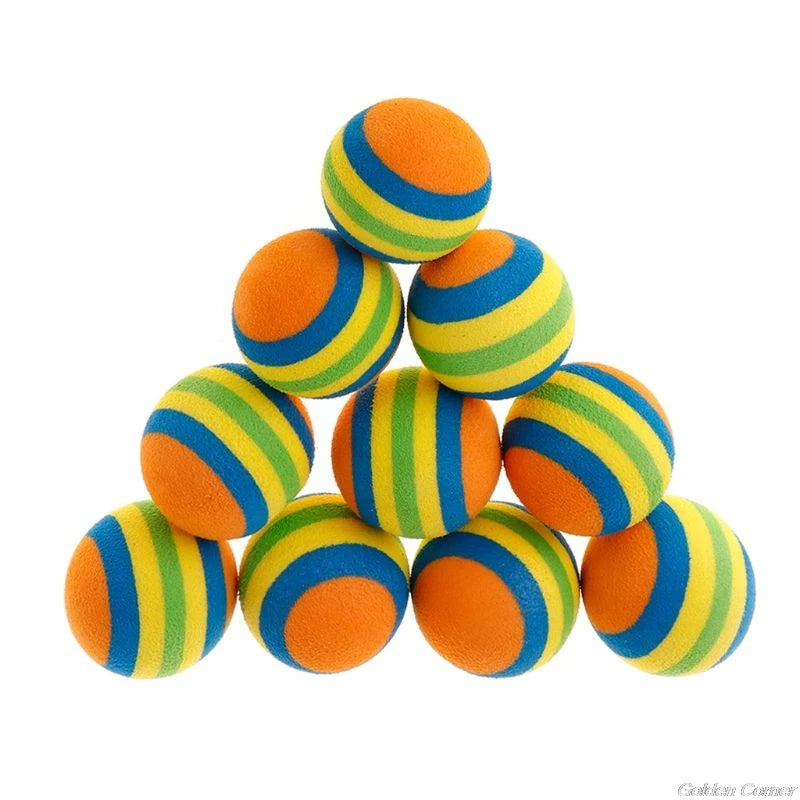 Colorful Latex Chew Balls for Pets (10-Pack)