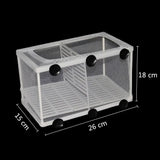 Hanging Aquarium Breeding Isolation Net (Fish Fry Nursery, Tank Divider)