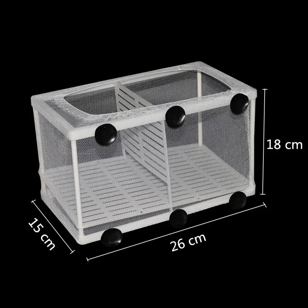 Hanging Aquarium Breeding Isolation Net (Fish Fry Nursery, Tank Divider)