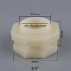 ABS Aquarium Drain Fittings & Connector Set (1/2" & 3/4")