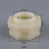 ABS Aquarium Drain Fittings & Connector Set (1/2" & 3/4")