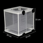 Hanging Aquarium Breeding Isolation Net (Fish Fry Nursery, Tank Divider)