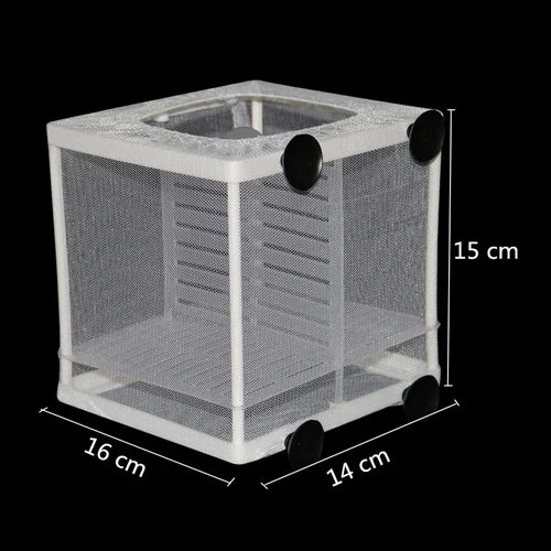 Hanging Aquarium Breeding Isolation Net (Fish Fry Nursery, Tank Divider)
