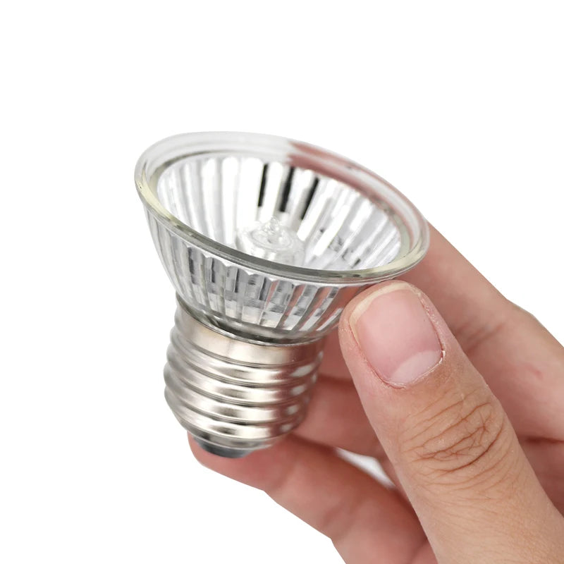 Flat-Face Ceramic Heat Lamp — Moonlight Night Bulb for Reptiles & Brooders, E27