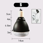 Anti-Scald Reptile Lamp Dome — Protective E27 Fixture, 300W Max