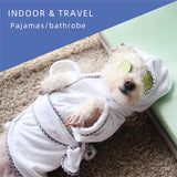 Microfiber Dog Bathrobe with Belt — Super Absorbent Fast-Drying Jacket, S–3XL