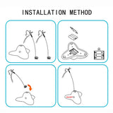 Electric Auto-Rotating Butterfly Toy — Fluttering Cat & Kitten Toy