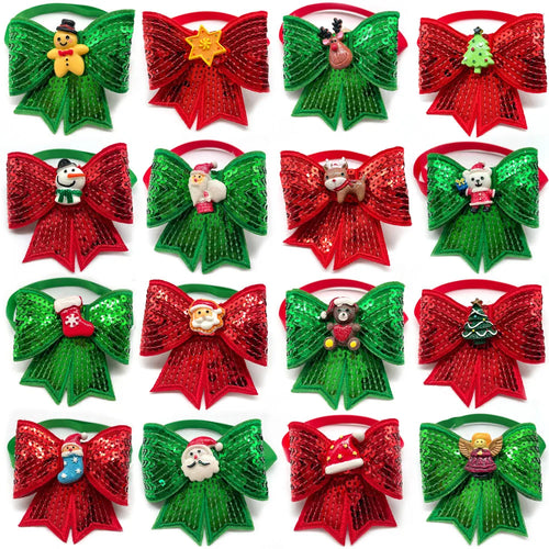 Snowman & Deer Christmas Bowtie Accessories (50 or 100 Pack)