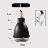Anti-Scald Reptile Lamp Dome — Protective E27 Fixture, 300W Max