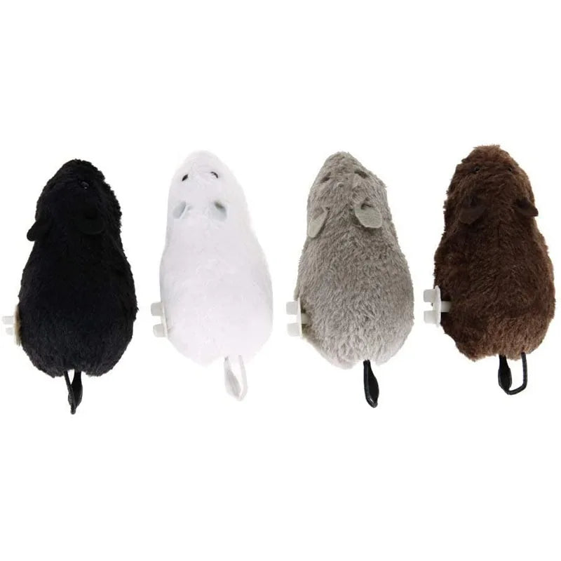 Plush Running Rat Toy — Motorized Chase Toy for Cats & Dogs