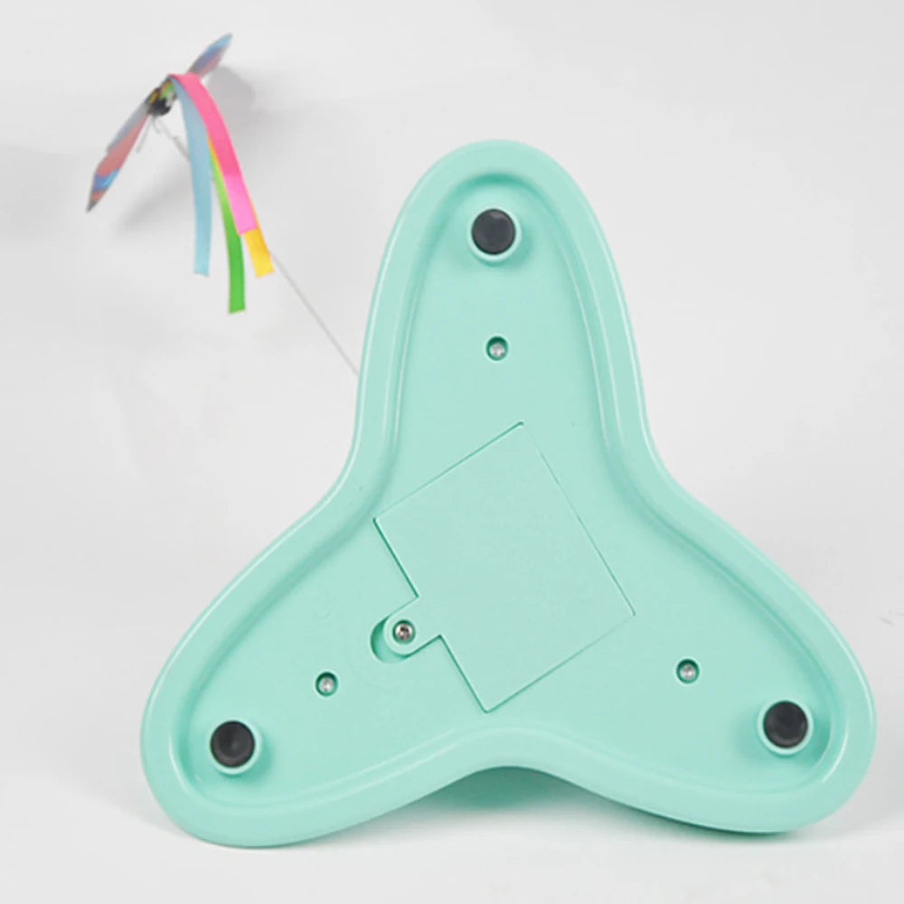 Electric Auto-Rotating Butterfly Toy — Fluttering Cat & Kitten Toy