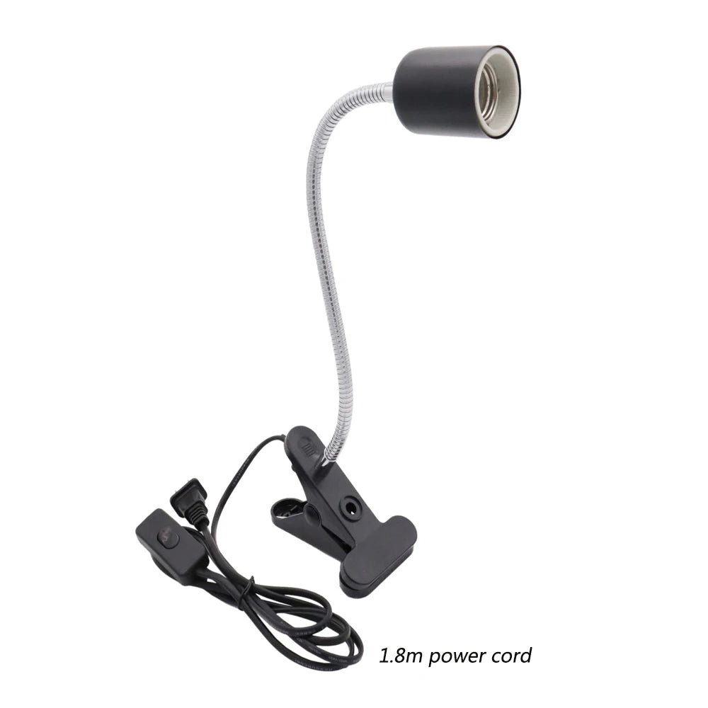 UVA/UVB Clip-On Heat Lamp Kit — Adjustable E27 Basking Light for Reptiles