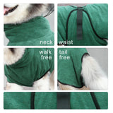 Hooded Pet Bathrobe — Microfiber Quick-Dry Wrap with Built-In Hood