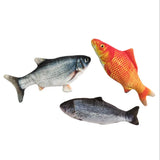 Electric USB Floppy Fish Cat Toy — Motion-Activated Catnip Toy
