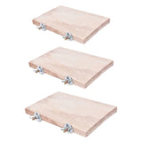 Wooden Springboard Platform — Cage-Mounted Climbing Perch for Small Pets