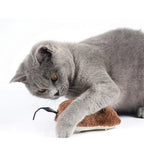Plush Running Rat Toy — Motorized Chase Toy for Cats & Dogs