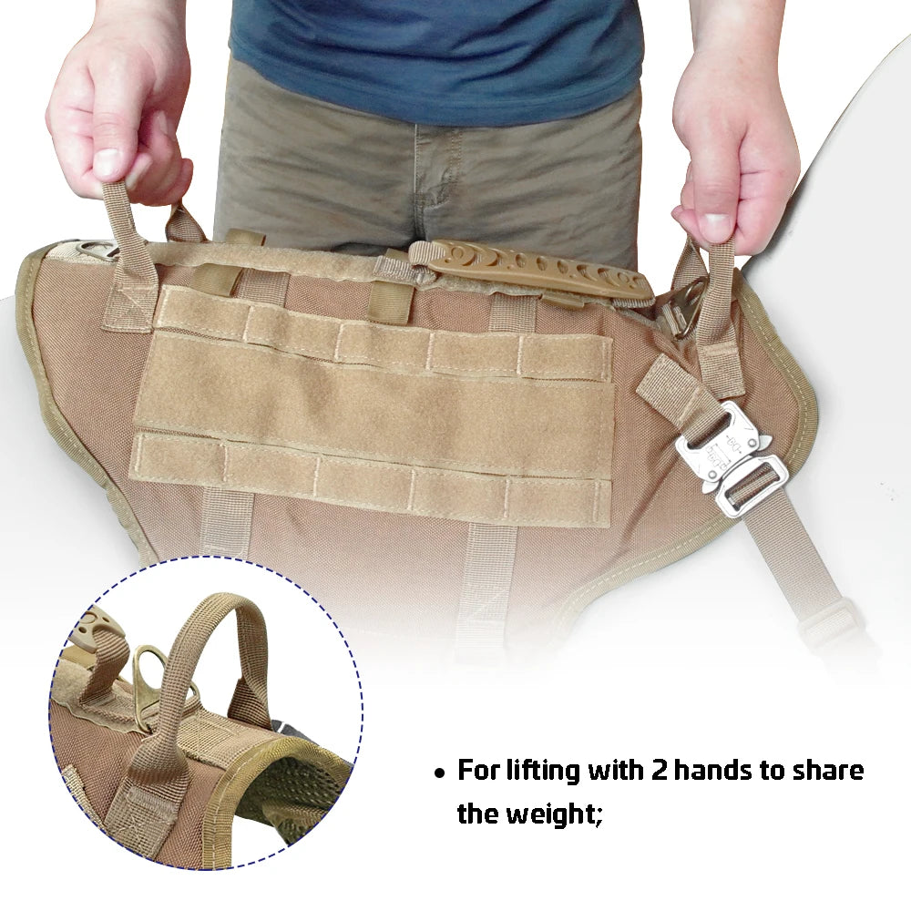 Tactical MOLLE Dog Harness