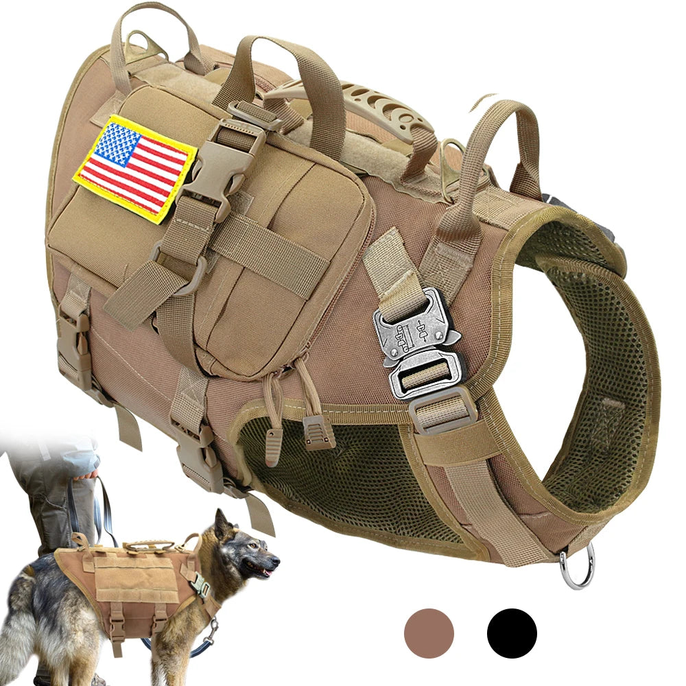 Tactical MOLLE Dog Harness