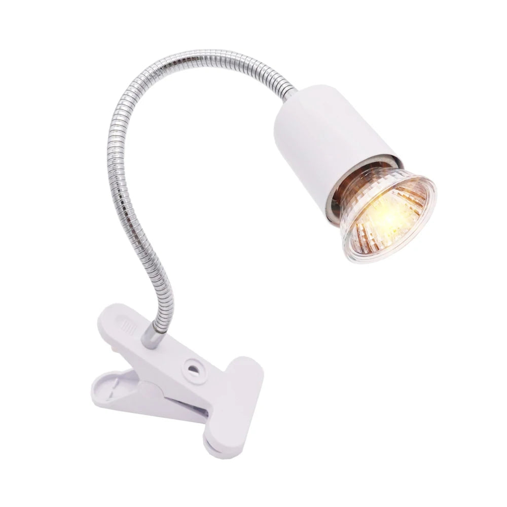 UVA/UVB Clip-On Heat Lamp Kit — Adjustable E27 Basking Light for Reptiles