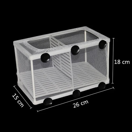 Hanging Aquarium Breeding Isolation Net (Fish Fry Nursery, Tank Divider)