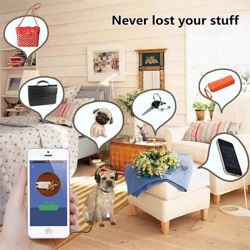 Smart Bluetooth GPS Tracker for Keys, Pets & Luggage