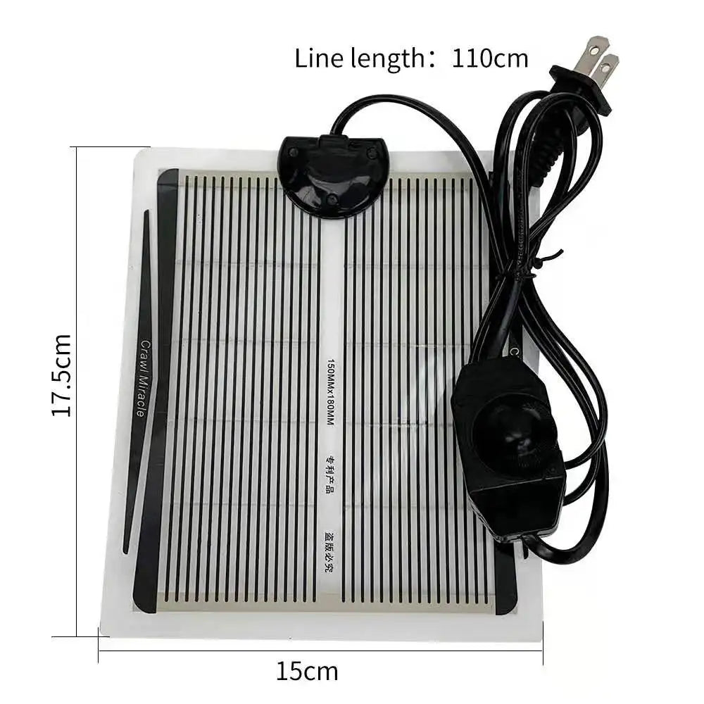 Adjustable Reptile Heat Mat — Under-Tank Warming Pad, 5W-35W
