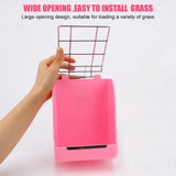 Rabbit Hay Feeder Rack — 2-in-1 Grass & Food Bowl Combo