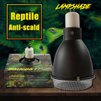 Anti-Scald Reptile Lamp Dome — Protective E27 Fixture, 300W Max