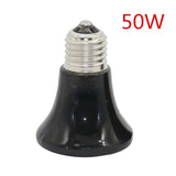 Conical Ceramic Heat Emitter for Reptiles — E27 No-Light Bulb, 25W–100W